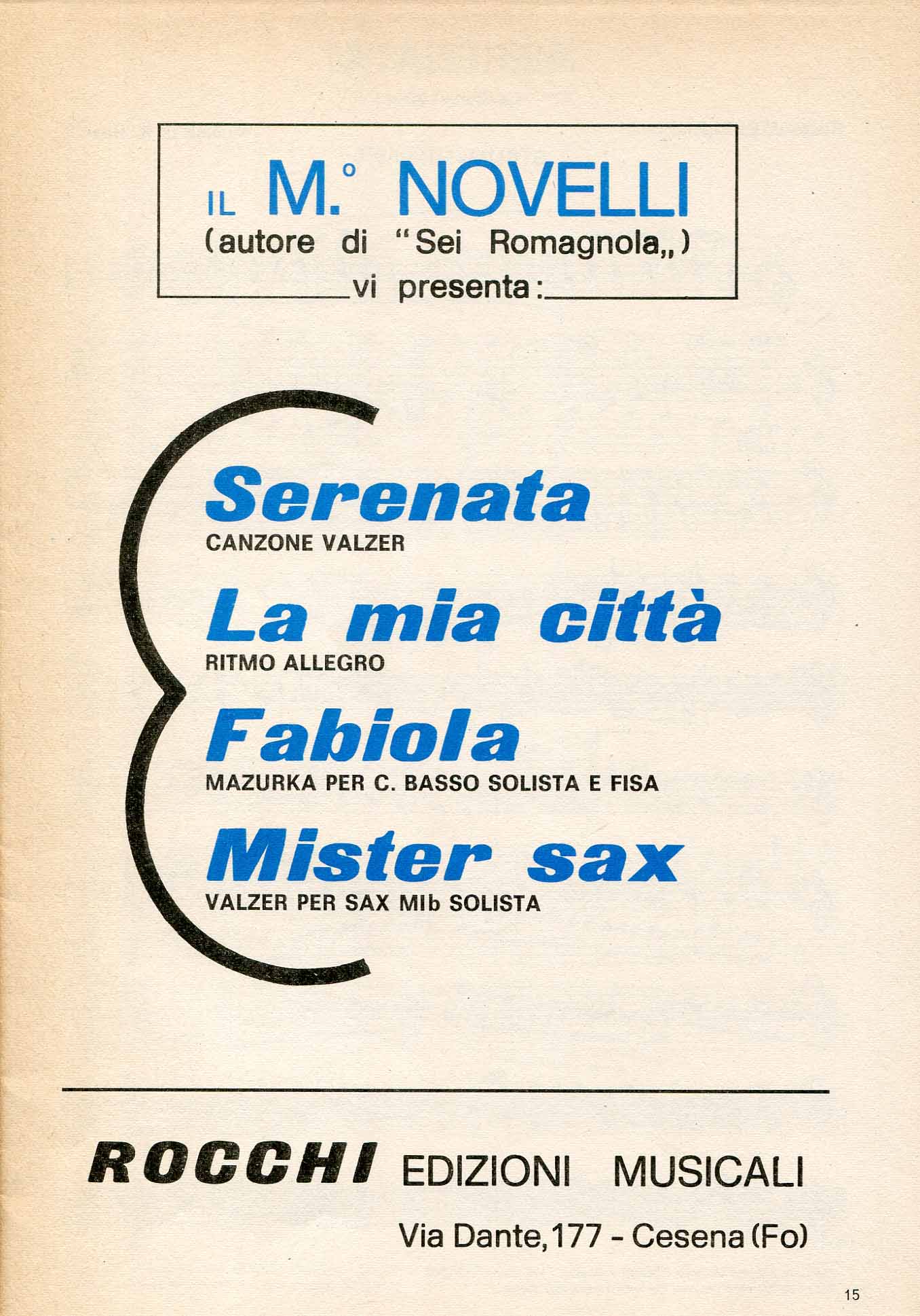Serenata: canzone valzer